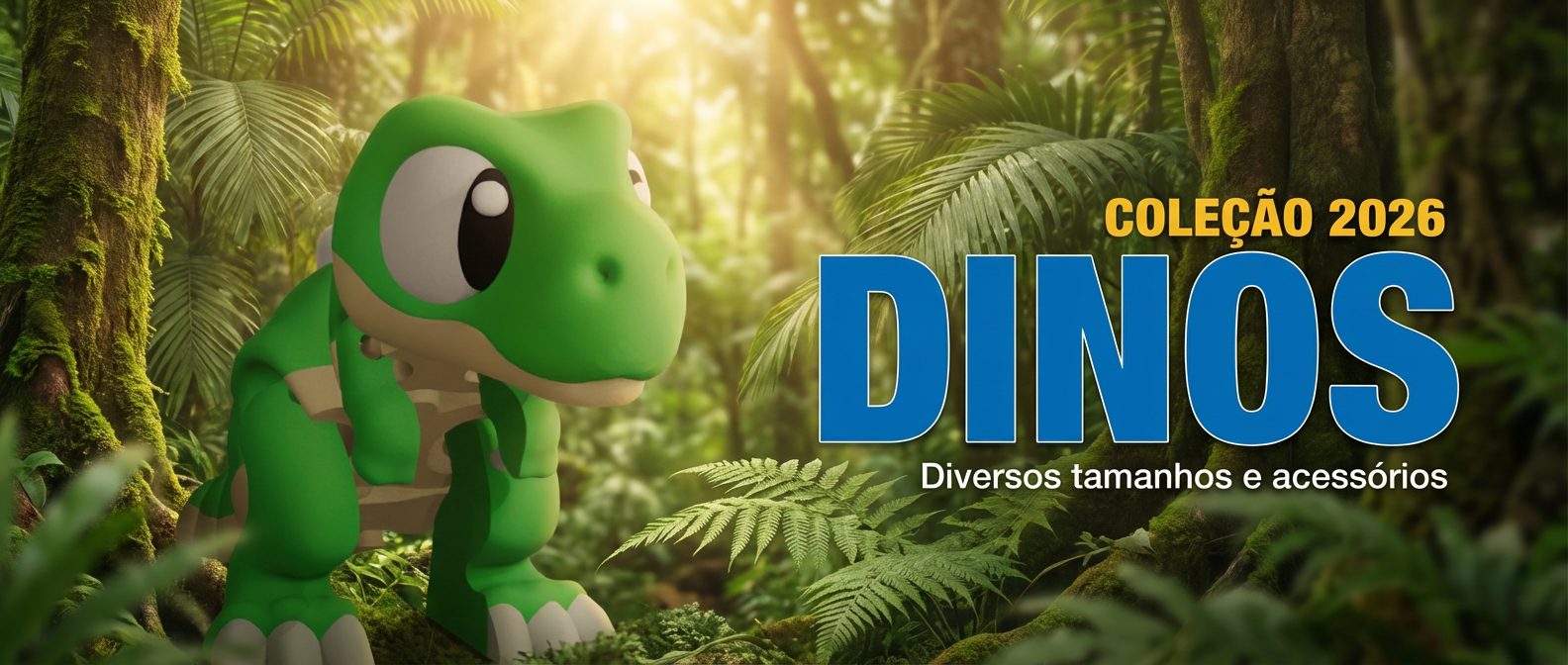 Coleção Dinos — dinossauros articulados