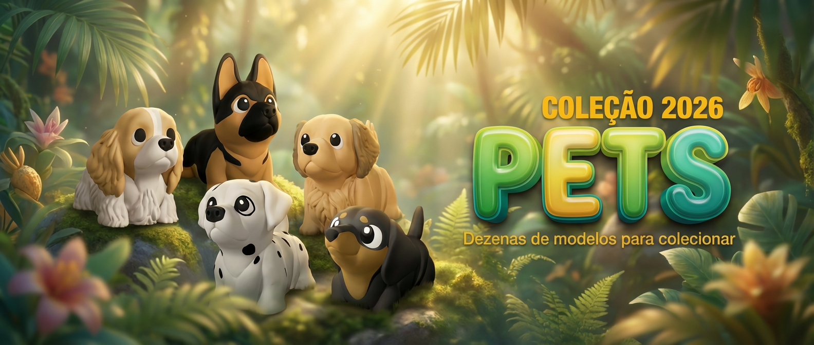 Coleção Pets — pets articulados